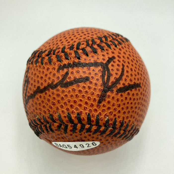 Michael Jordan Signed Nike Basketball Style Baseball Upper Deck UDA PSA Beckett