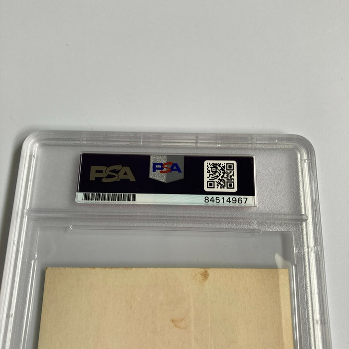 Ed Charles Signed 1969 New York Mets Shea Stadium Postcard PSA DNA RARE