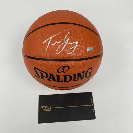 Trae Young Signed Official Spalding NBA Game Basketball Panini COA