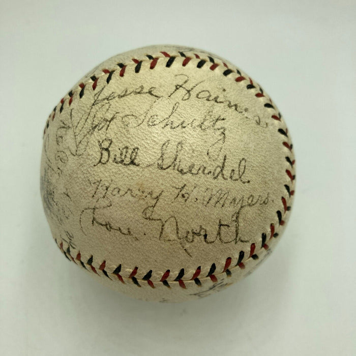 1924 St. Louis Cardinals Team Signed Baseball Rogers Hornsby Bottomley JSA COA