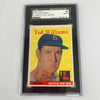 1958 Topps Ted Williams Signed Autographed Baseball Card #1 SGC JSA Certified