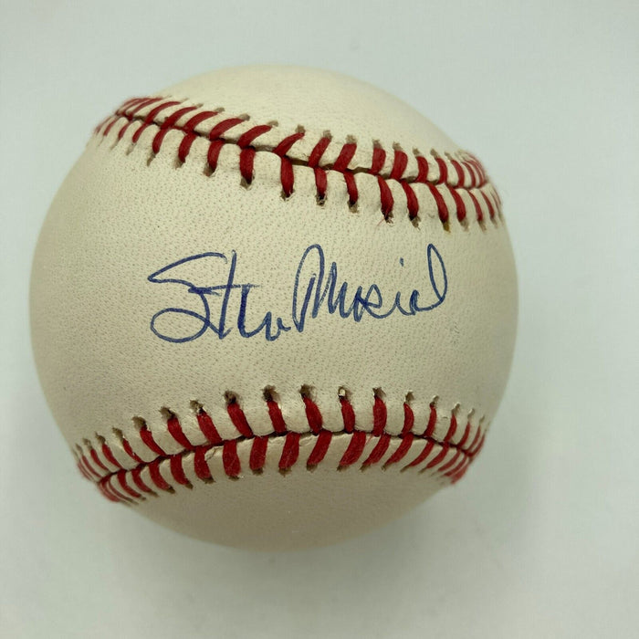 Nice Stan Musial Signed Official National League Baseball JSA COA