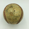 1949 Cleveland Indians Team Signed Game Used American League Baseball JSA COA