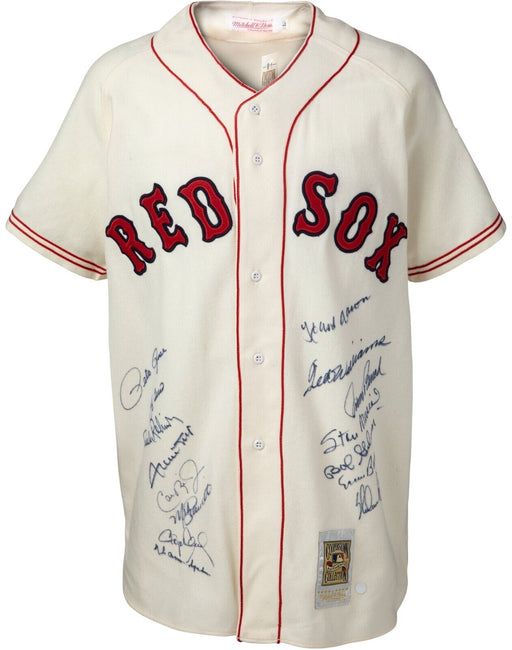 Beautiful All Century Team Signed Jersey 16 Sigs With Ted Williams PSA DNA