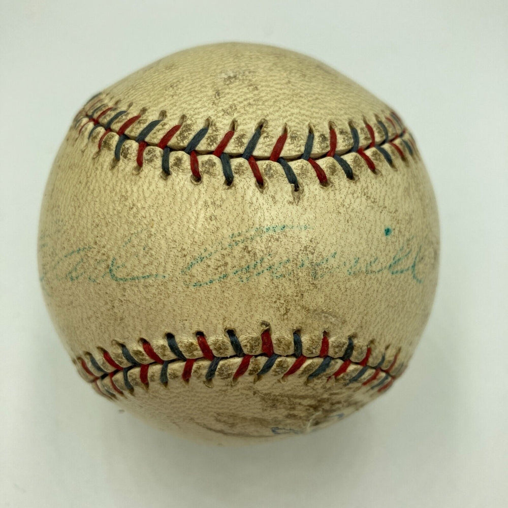 Earl Averill 1929 Rookie Single Signed AL Game Used Baseball PSA/DNA LOA