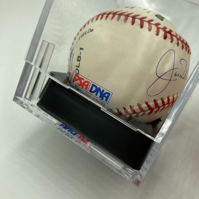 Beautiful Joe Dimaggio Signed American League Baseball PSA Graded MINT 9