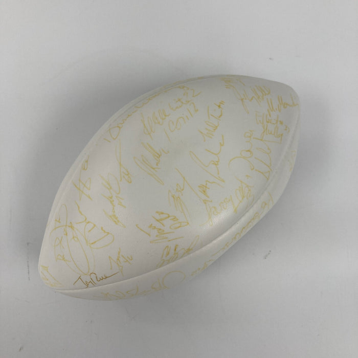 1996 Pro Bowl Team Signed Football 50 Sigs Reggie White Barry Sanders Favre