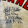 Bob Feller "266 Wins 3 No Hitters HOF 1962" Signed Cleveland Indians Jersey JSA