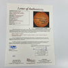 1987-88 Portland Trail Blazers Team Signed Game Used Spalding Basketball JSA COA