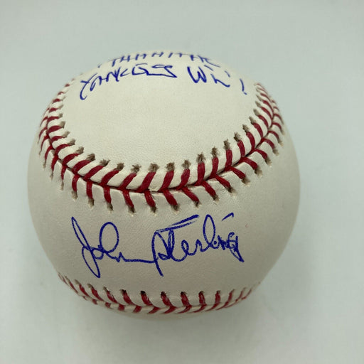 John Sterling "The Yankees Win!" Signed Major League Baseball JSA COA