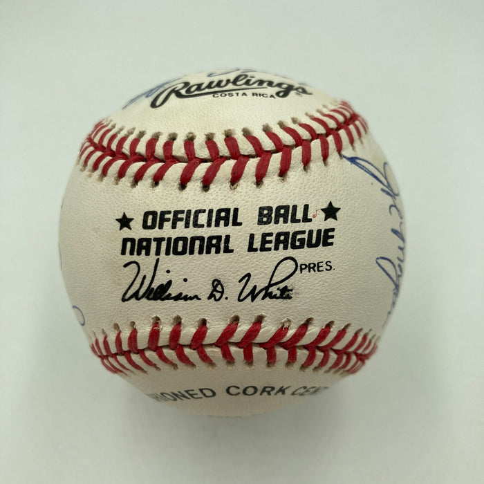 1975 Cincinnati Reds World Series Champs Team Signed Baseball JSA COA