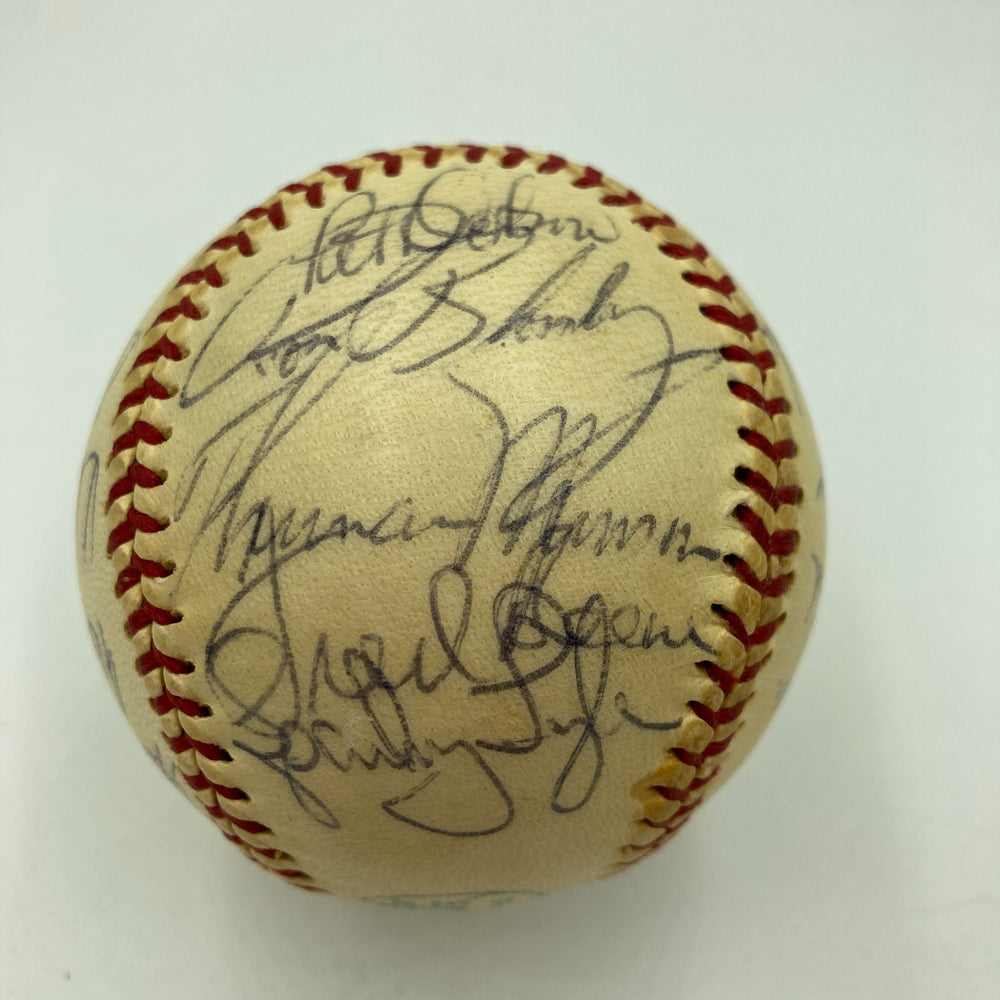 Thurman Munson 1973 New York Yankees Team Signed American League Baseball PSA