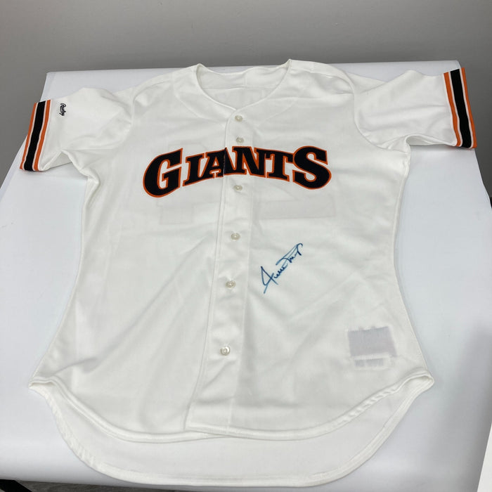 Willie Mays Signed San Francisco Giants Rawlings Game Model Jersey Beckett COA