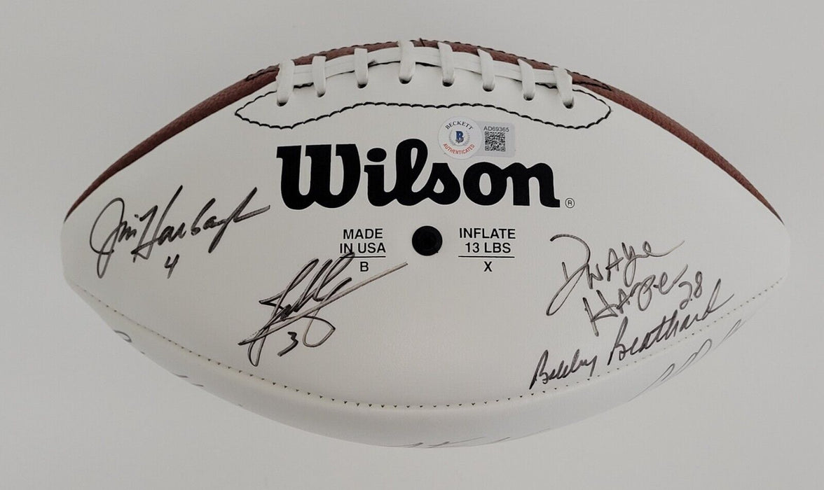 Junior Seau 1999 San Diego Chargers Team Signed Football Beckett COA