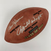 John Madden Troy Aikman 2006 Hall Of Fame Induction Signed Football JSA COA
