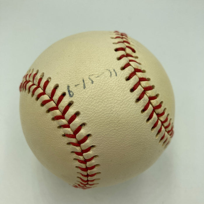 Terry Baker Signed Vintage AL Baseball Heisman Trophy Winner JSA COA