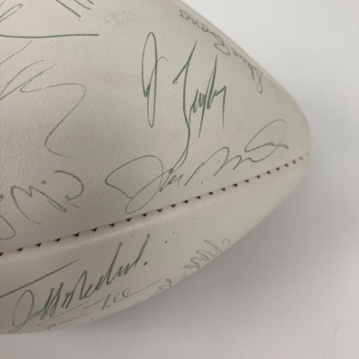 1989 San Francisco 49ers Super Bowl Champs Team Signed Football JSA COA