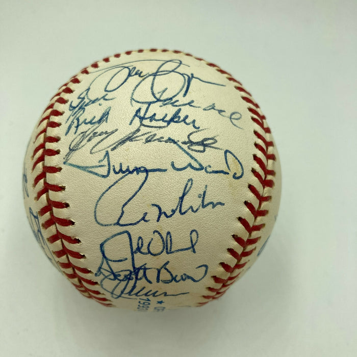 1993 Toronto Blue Jays World Series Champs Team Signed Baseball 32 Sigs JSA COA