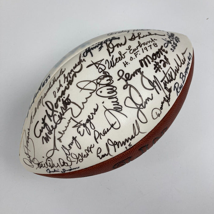 Johnny Unitas Baltimore Colts HOF Legends Signed Football 40+ Sigs JSA COA