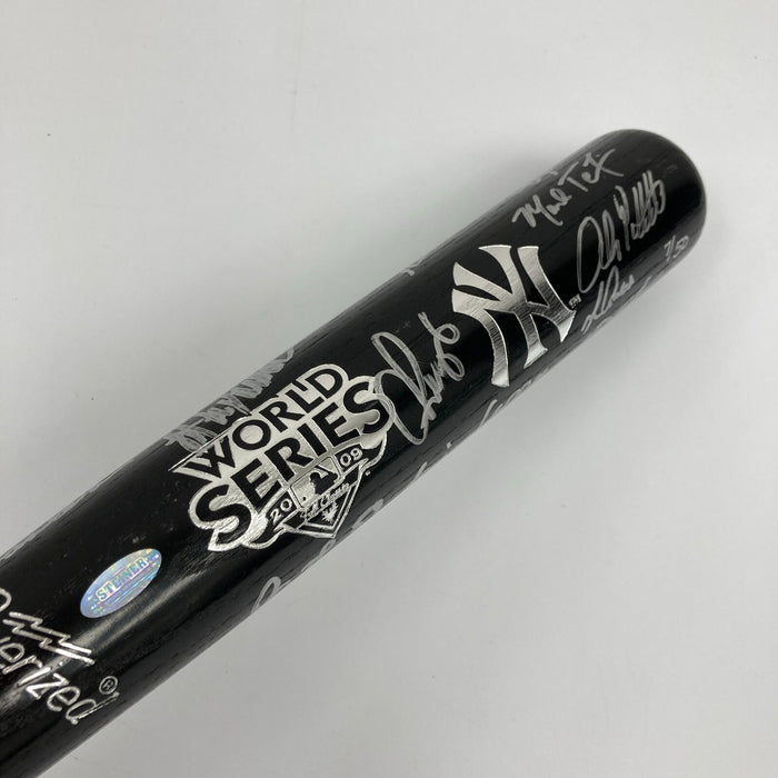 2009 New York Yankees World Series Champs Team Signed Bat #7/50 Steiner COA