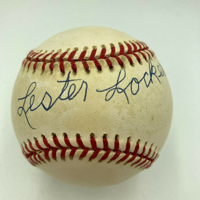 Lester Lockett Signed Official Major League Baseball Negro League Legend JSA COA