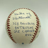 Duke Snider Signed Heavily Inscribed Career STAT Baseball Reggie Jackson COA
