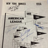 1956 New York Yankees World Series Champs Team Signed Yearbook Mickey Mantle JSA