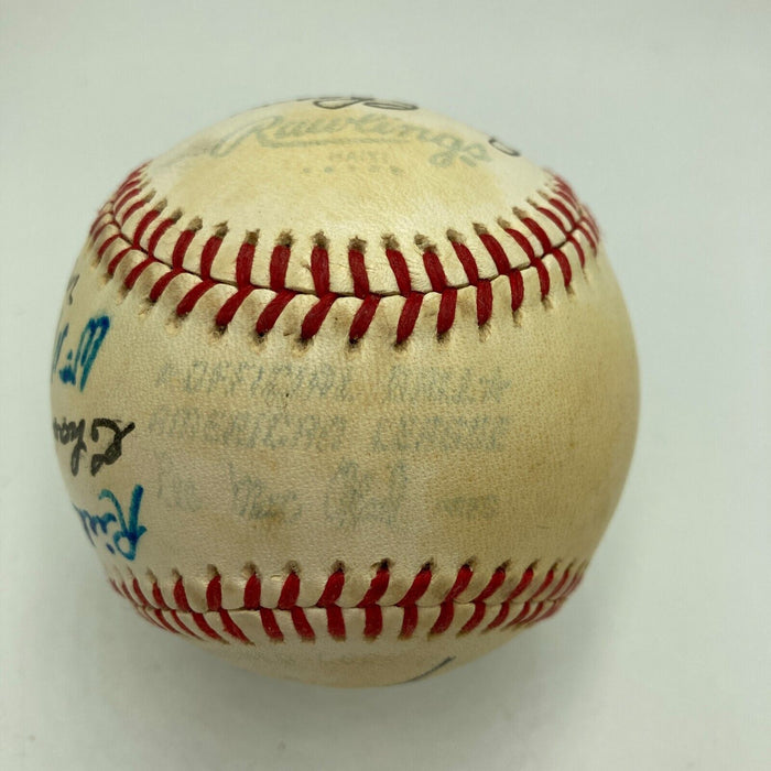 1933 Inaugural First Ever All Star Game Team Signed Baseball Beckett COA