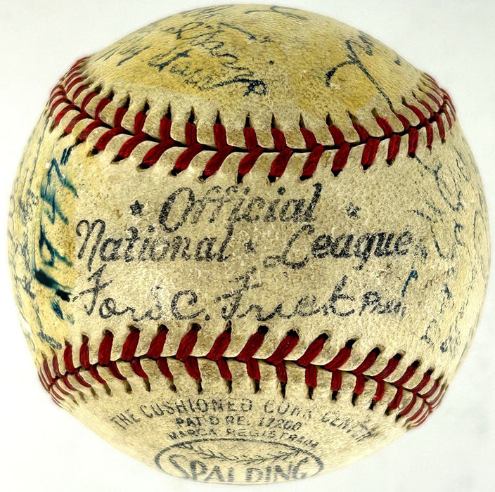 Honus Wagner 1945 Pittsburgh Pirates Team Signed National League Baseball BAS