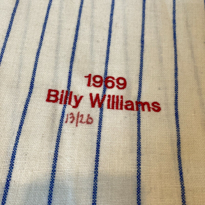 Billy Williams Signed Heavily Inscribed STATS 1969 Chicago Cubs Jersey JSA COA