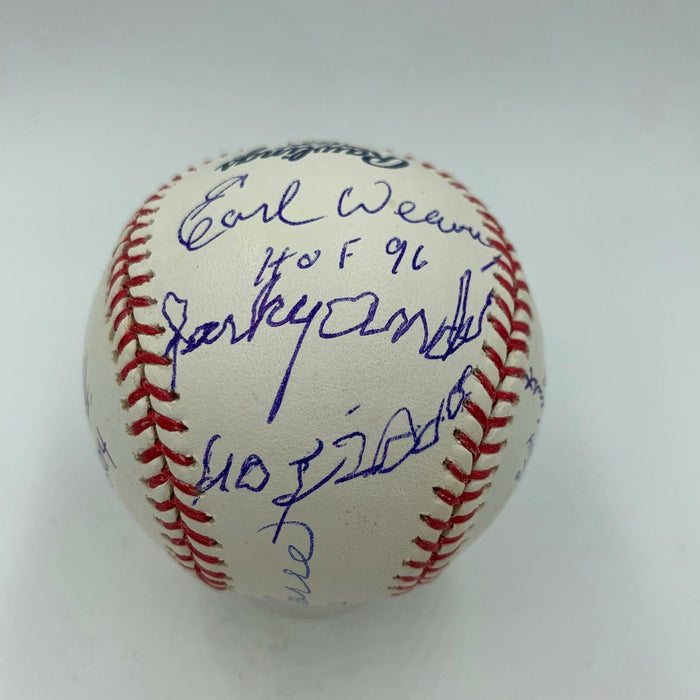 HOF Managers Sparky Anderson Torre Weaver Larussa Lasorda Signed Baseball JSA