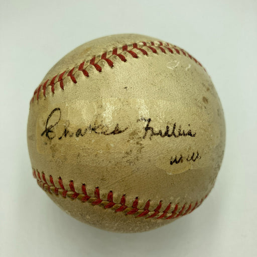 Chick Charles Fullis 1920's Single Signed Baseball 1934 St. Louis Cardinals BAS