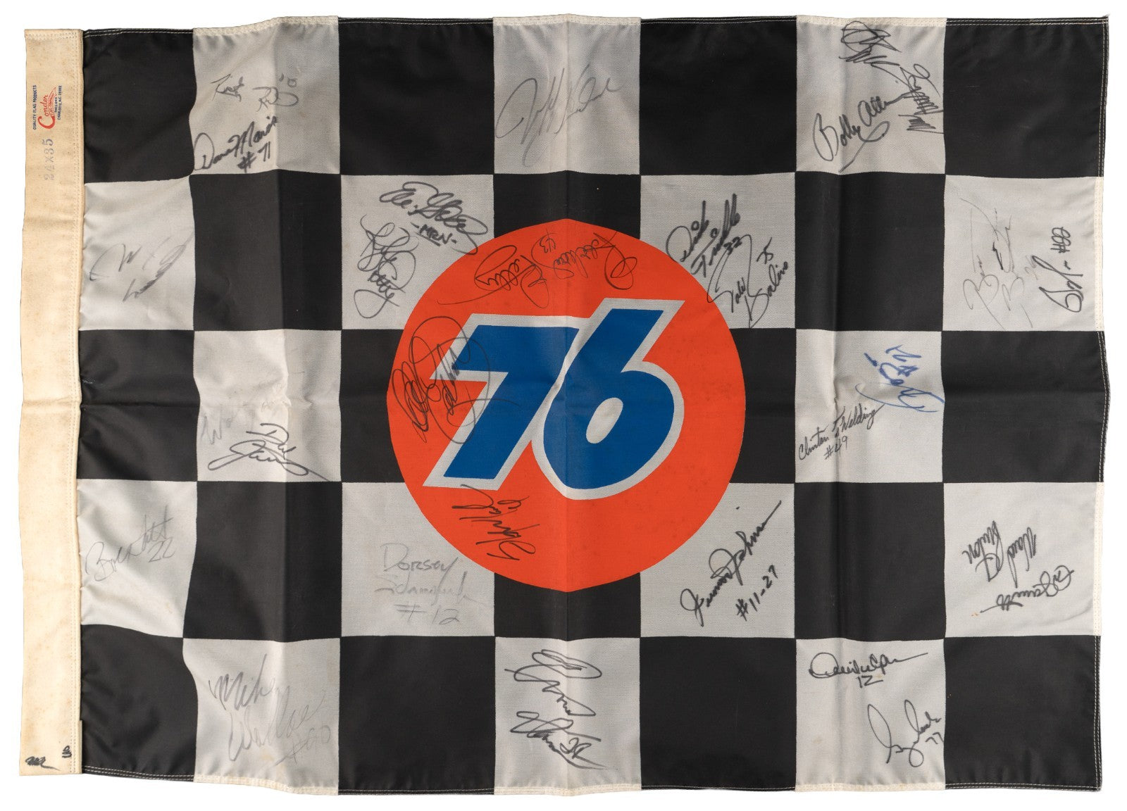 1994 NASCAR Legends Multi Signed Flag 28 Sigs Dale Earnhardt Sr. Jeff Gordon JSA