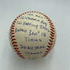 Beautiful Stan Musial Signed Heavily Inscribed Career STAT Baseball RJ COA