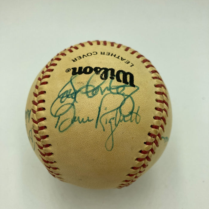 Don Mattingly 1980 Pre Rookie Minor League Multi Signed Baseball JSA COA