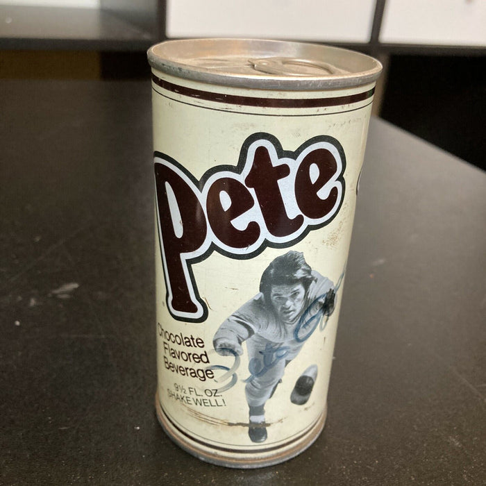 Pete Rose Signed 1970's Chocolate Beverage Soda Can With JSA COA