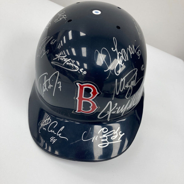 2004 Boston Red Sox World Series Champs Team Signed Helmet JSA COA
