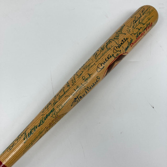 Beautiful Mickey Mantle Ted Williams 57 Sigs Hall Of Fame Multi Signed Bat BAS