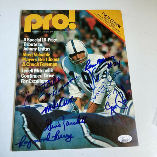 1977 Baltimore Colts Team Signed Pro! Magazine With Johnny Unitas JSA COA