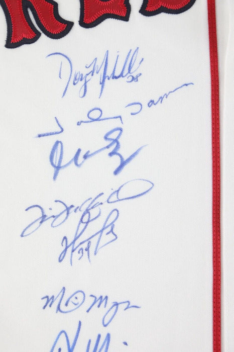 2004 Boston Red Sox World Series Camps Team Signed Authentic Majestic Jersey PSA