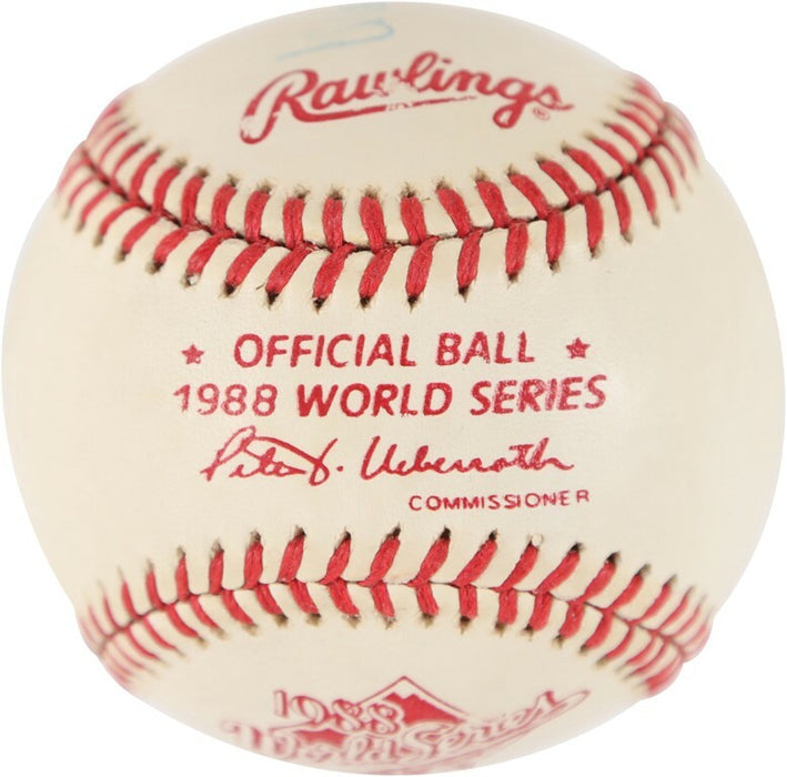 Nancy Reagan Signed 1988 World Series Baseball President Ronald Reagan Wife PSA