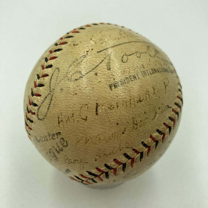 1923 Syracuse Stars Team Signed Official National League Baseball RARE