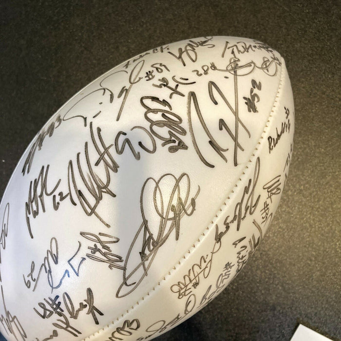 2001 Baltimore Ravens Team Signed Wilson NFL Football Ray Lewis JSA COA