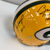 Bart Starr MVP Super Bowl HOF 1977 & Favre Signed Green Bay Packers Helmet JSA