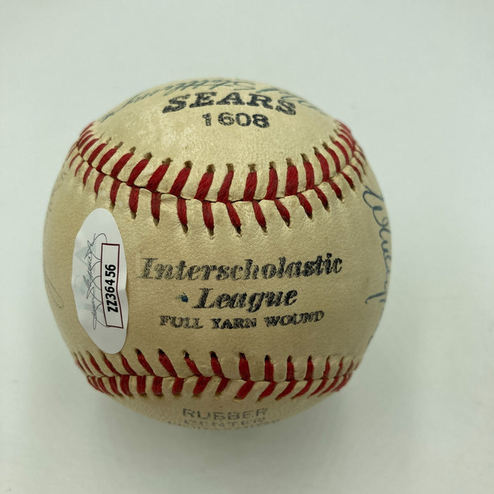 Mrs. Babe Ruth & Mrs. Lou Gehrig Yankees Legends Signed Baseball JSA COA