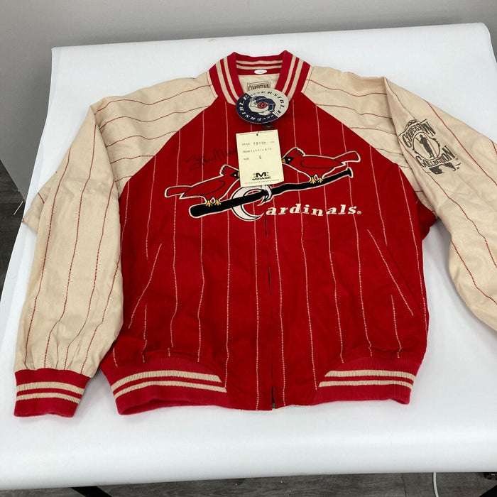 Stan Musial Signed St. Louis Cardinals Cooperstown Collection Jacket JSA COA