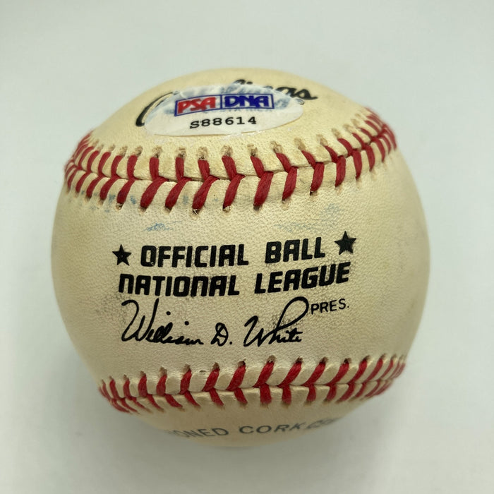 Lee Smith & Don Sutton Signed Official National League Baseball PSA DNA COA