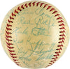 Ty Cobb Satchel Paige 1946 Yankees First Old Timers Day Signed Baseball JSA COA