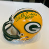 Willie Davis HOF 1981 Signed Green Bay Packers Mini Helmet JSA COA