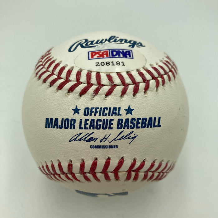 President Bill Clinton & Hillary Clinton Dual Signed Major League Baseball PSA